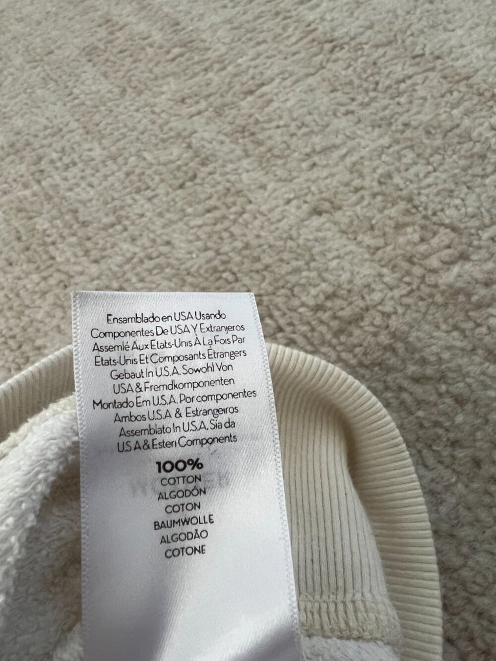 Mother The 1/2 & 1/2 Koozie Stripe Cotton Sweatshirt S - Picture 13 of 14